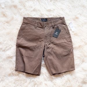 Brixton Toile II Chino Shorts in Heather Brown